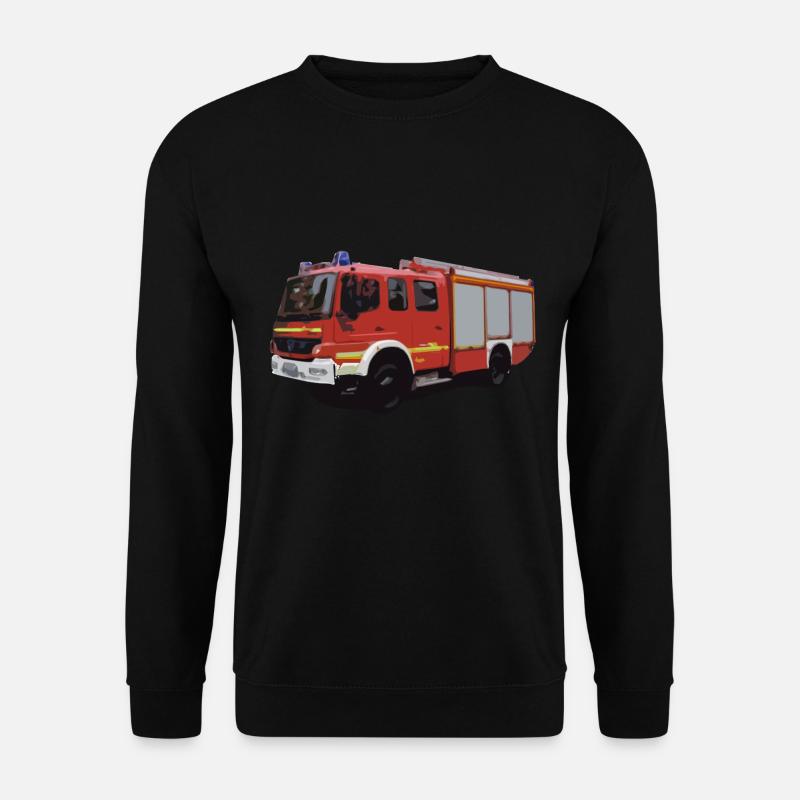 Feuerwehr, Feuerwehrauto, Geschenk - Unisex Pullover - Schwarz