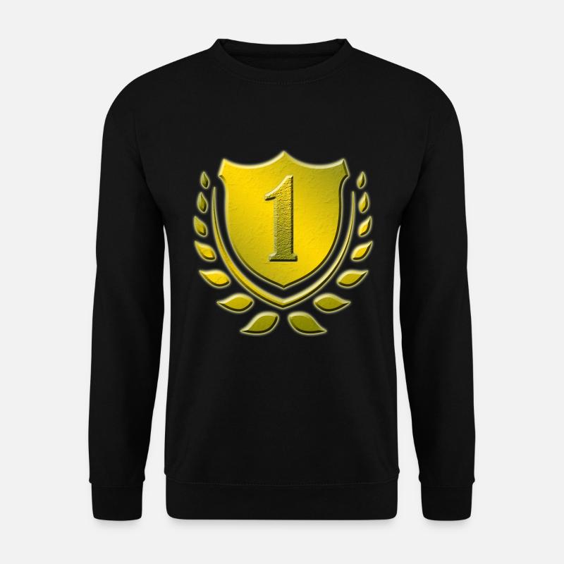 1 Jahr alt, 1. Geburtstag, 1. Platz, Sieger - Unisex Pullover - Schwarz