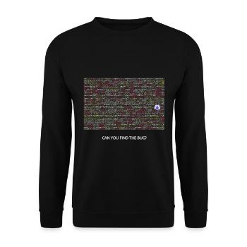 Programmer, coder, bugs, debugging - Unisex Sweatshirt - black - Front - Alina (178cm) & Michal (187cm)