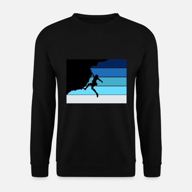 Bergsteigen, Klettern, Geschenk, bouldern - Unisex Pullover - Schwarz