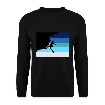 Climb - Unisex Sweatshirt - black - Front - Alina (178cm) & Michal (187cm)