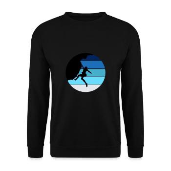 Climbing, gift - Unisex Sweatshirt - black - Front - Alina (178cm) & Michal (187cm)