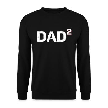 Papà - Due figli - Felpa unisex - nero - Fronte - Alina (178cm) & Michal (187cm)