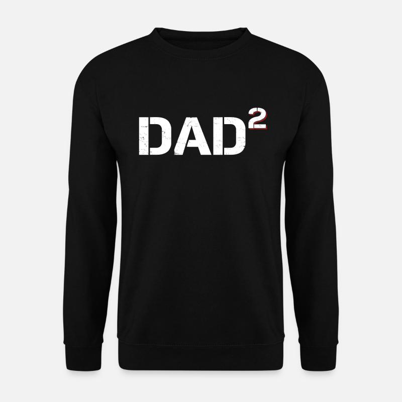 Dad - Two children - Unisex Sweatshirt - black