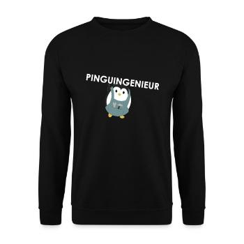 Ingenieur - Unisex Pullover - Schwarz - Vorne - Alina (178cm) & Michal (187cm)