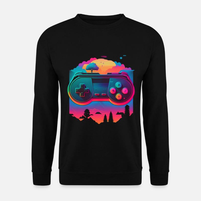 Console rétro - Sweat-shirt Unisexe - noir