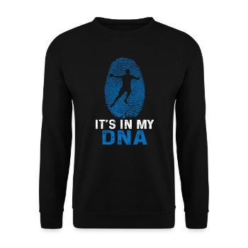 handball it's in my dna - Sweat-shirt Unisexe - noir - Devant - Alina (178cm) & Michal (187cm)