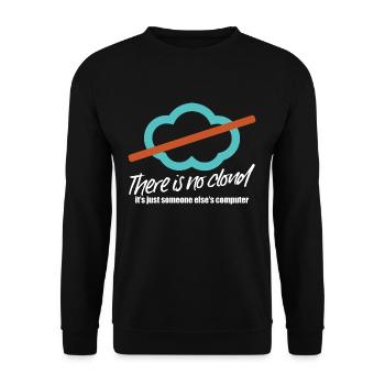 There is no cloud - Unisex Sweatshirt - black - Front - Alina (178cm) & Michal (187cm)