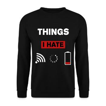 Gaming WLAN Gamer Geschenkidee - Unisex Pullover - Schwarz - Vorne - Alina (178cm) & Michal (187cm)