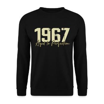 Original 1967 Retro 1967 Geburtstagsgeschenk 1967 - Unisex Pullover - Schwarz - Vorne - Alina (178cm) & Michal (187cm)