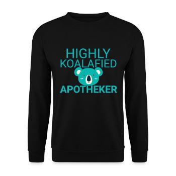 Pharmacist Koalafied - Unisex Sweatshirt - black - Front - Alina (178cm) & Michal (187cm)