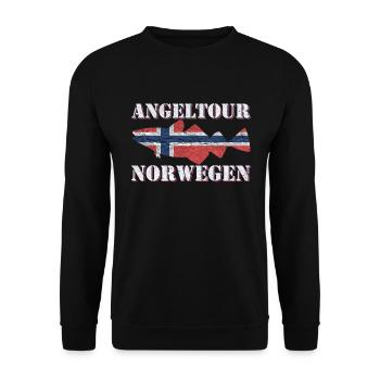 Voyage de pêche en Norvège - Sweat-shirt Unisexe - noir - Devant - Alina (178cm) & Michal (187cm)