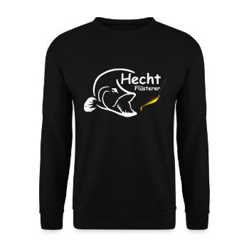Hecht Flüsterer - Unisex Pullover - Schwarz - Vorne - Alina (178cm) & Michal (187cm)