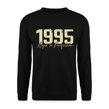 Original 1995 Rétro 1995 Cadeau d’anniversaire 1995 - Sweat-shirt Unisexe - noir - Devant - Alina (178cm) & Michal (187cm)