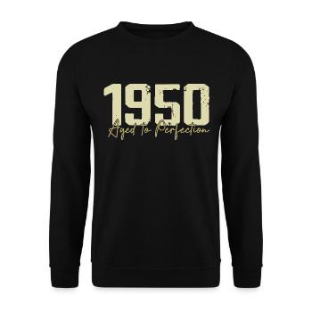 Original des années 1950 Rétro Cadeau d’anniversaire des années 1950 des années 1950 - Sweat-shirt Unisexe - noir - Devant - Alina (178cm) & Michal (187cm)