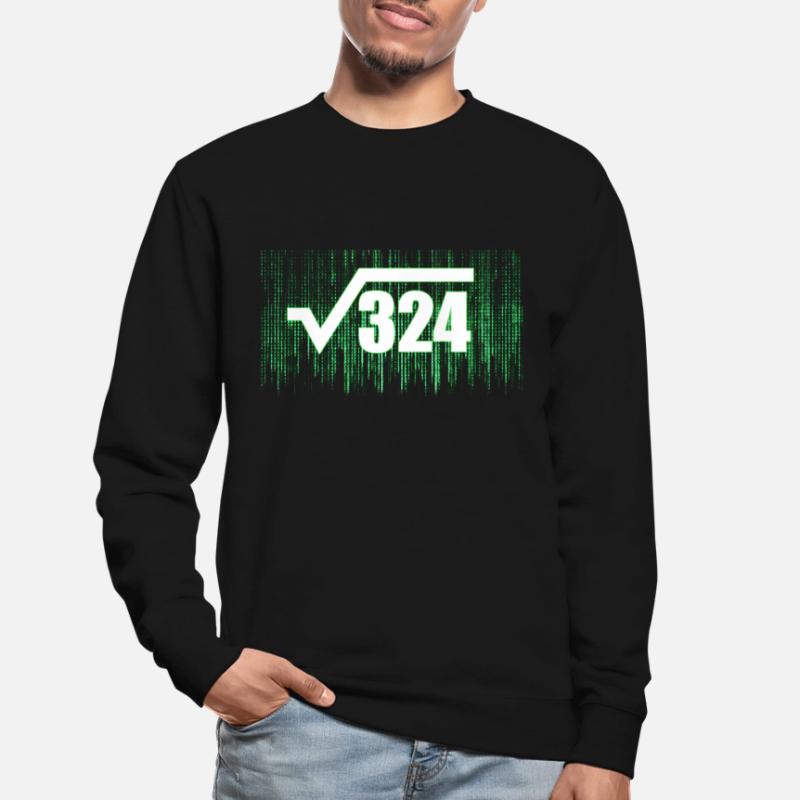 18th birthday maths math nerd Unisex Sweatshirt