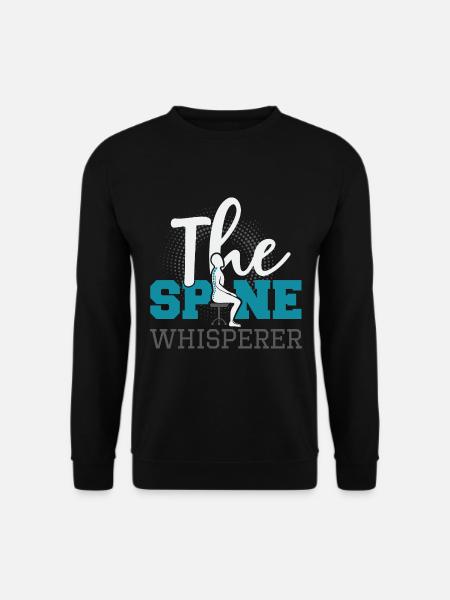 The Spine Whisperer, Chiropraktiker Physio Masseur - Unisex Pullover - Schwarz
