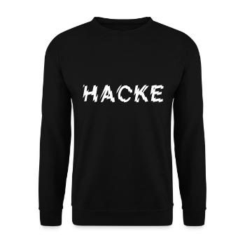 Hacke Dicht - Unisex Pullover - Schwarz - Vorne - Alina (178cm) & Michal (187cm)