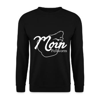 Moin Pellworm weiß - Unisex Pullover - Schwarz - Vorne - Alina (178cm) & Michal (187cm)