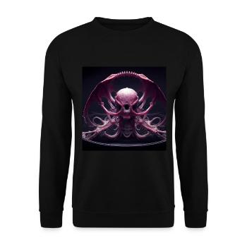 Ungeheuer - Unisex Pullover - Schwarz - Vorne - Alina (178cm) & Michal (187cm)