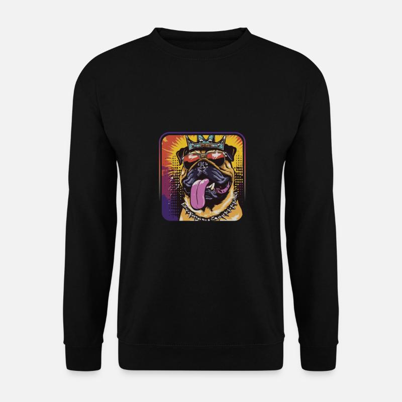 Hartnäckiger Schutzhund - Unisex Pullover - Schwarz