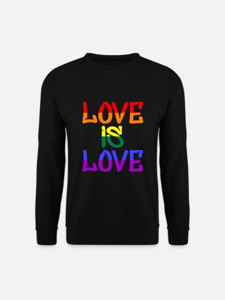 Love is Love, Pride, CSD, LGBTQ - Unisex Pullover - Schwarz