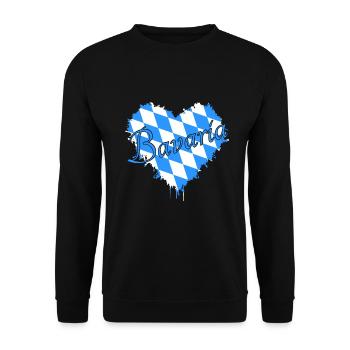 Bavaria Bayern - Unisex Pullover - Schwarz - Vorne - Alina (178cm) & Michal (187cm)