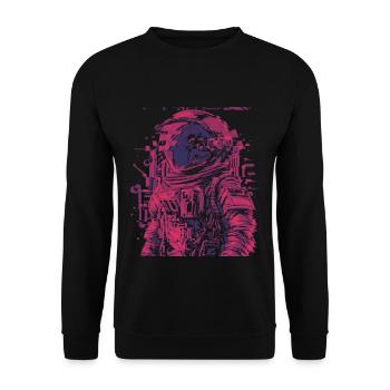 Astronaut - Unisex Pullover - Schwarz - Vorne - Alina (178cm) & Michal (187cm)