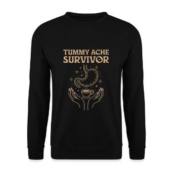 Survivant du mal d’estomac Magie et humour - Sweat-shirt Unisexe - noir - Devant - Alina (178cm) & Michal (187cm)