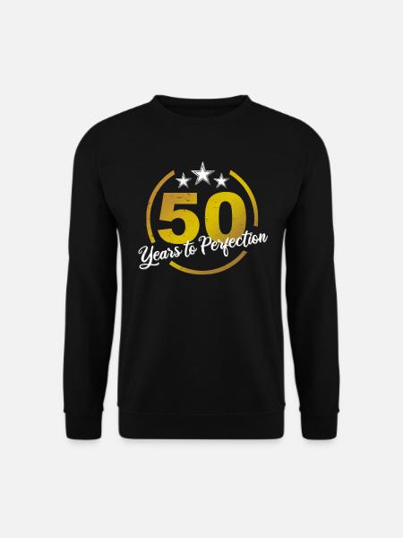50. Geburtstag - 50 Jahre Perfektion - Unisex Pullover - Schwarz