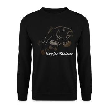Carp Whisperer - Unisex Sweatshirt - black - Front - Alina (178cm) & Michal (187cm)