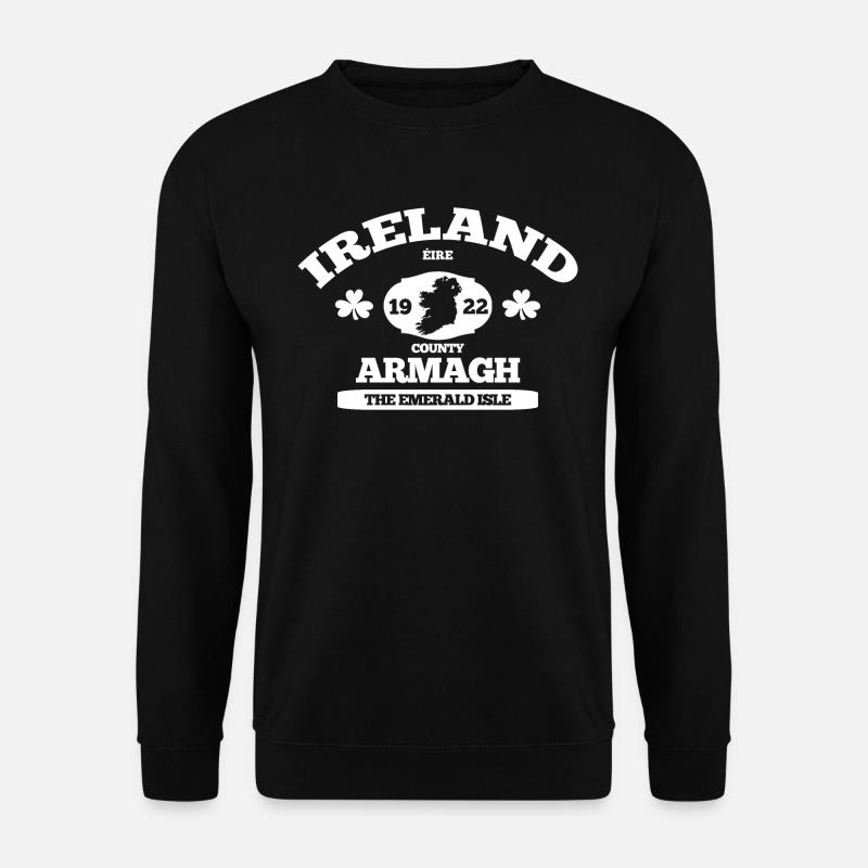 Armagh, Irland. Klassisches irisches Design - Unisex Pullover - Schwarz