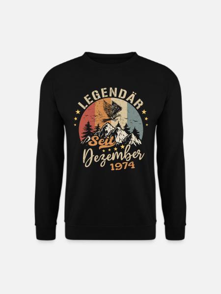 Legendär seit Dezember 1974 limitierte Auflage - Unisex Pullover - Schwarz