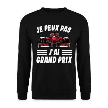 Je Peux Pas J'ai Grand Prix - Sweat-shirt Unisexe - noir - Devant - Alina (178cm) & Michal (187cm)