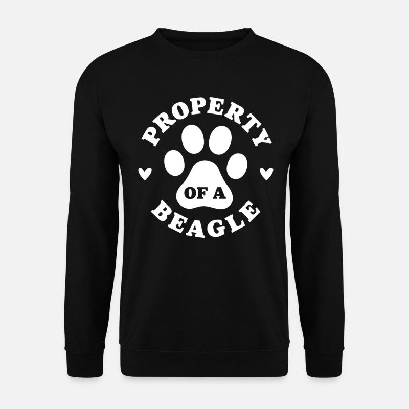 Eigentum eines Beagle - Unisex Pullover - Schwarz