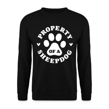 Propriété d’un chien de berger - Sweat-shirt Unisexe - noir - Devant - Alina (178cm) & Michal (187cm)