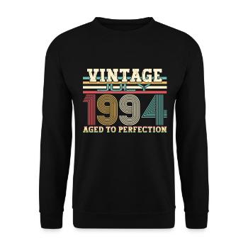 Millésime Juillet 1994 28ème anniversaire Hommes 28 ans - Sweat-shirt Unisexe - noir - Devant - Alina (178cm) & Michal (187cm)