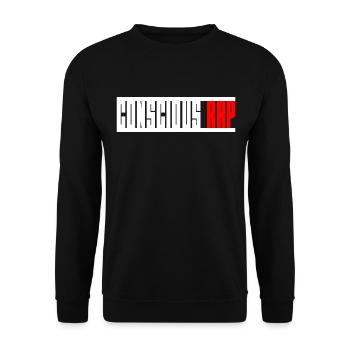 Conscious Rap Hip Hop Culture - Unisex Sweatshirt - black - Front - Alina (178cm) & Michal (187cm)