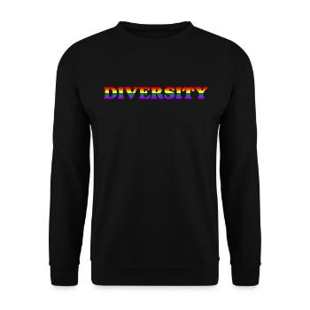 Diversity - Unisex Sweatshirt - black - Front - Alina (178cm) & Michal (187cm)