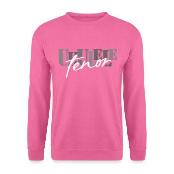 Tenor Ukulele schwarz weiß - Unisex Pullover - Pink - Vorne
