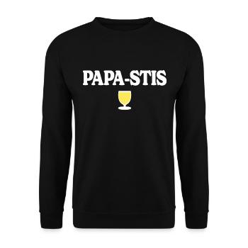 Papa-Stis Lustiger Aperitif Vater Papa Pastis - Unisex Pullover - Schwarz - Vorne - Alina (178cm) & Michal (187cm)