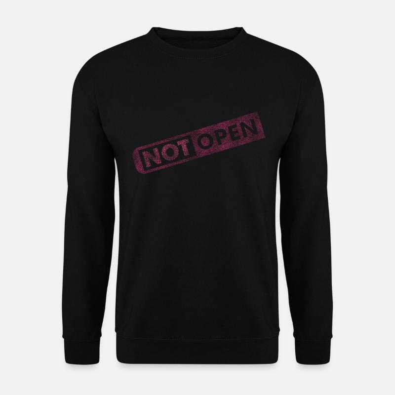 Modern Retro Not Open - Unisex Sweatshirt - black