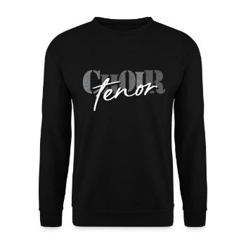 Choir Tenor singer - Unisex Pullover - Schwarz - Vorne - Alina (178cm) & Michal (187cm)