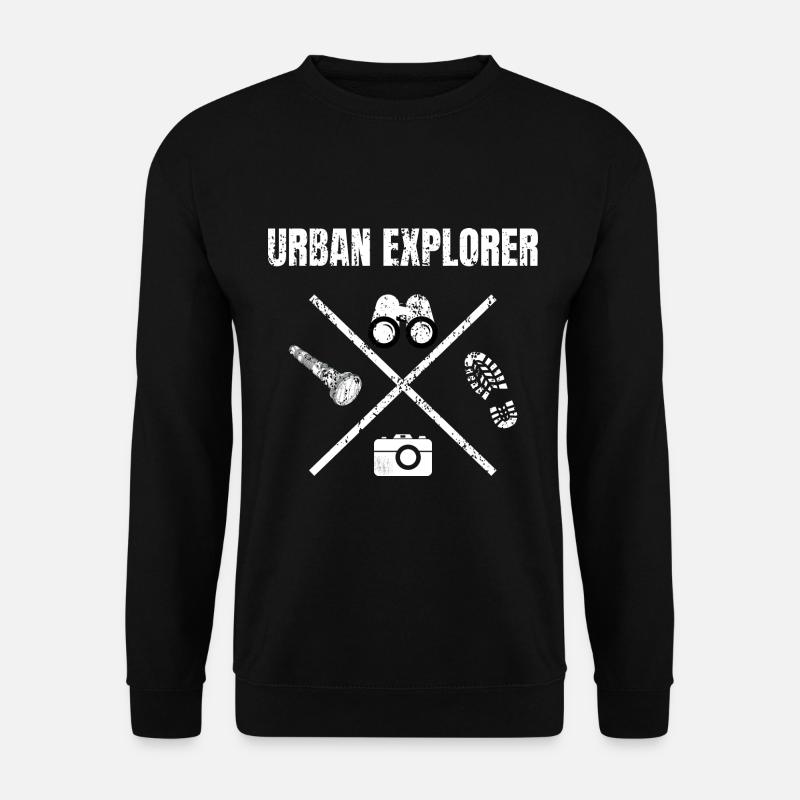 Urban Explorer lost places Urbexing caches - Unisex Pullover - Schwarz