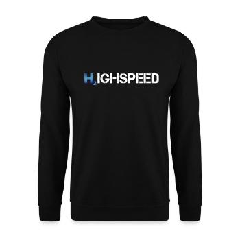 Hydrogène à haute vitesse - Sweat-shirt Unisexe - noir - Devant - Alina (178cm) & Michal (187cm)