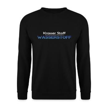 Wasserstoff - Krasser Stoff - Unisex Pullover - Schwarz - Vorne - Alina (178cm) & Michal (187cm)
