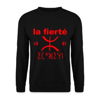 La fierté Amazigh Rif - Sweat-shirt Unisexe - noir - Devant - Alina (178cm) & Michal (187cm)