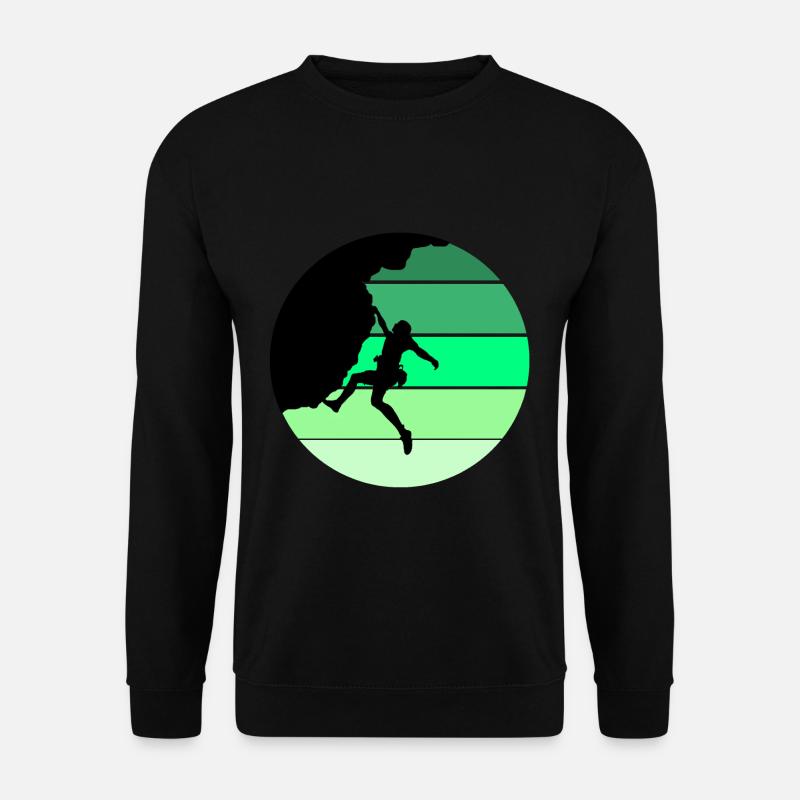 Klettern, Bouldern, Geschenk - Unisex Pullover - Schwarz