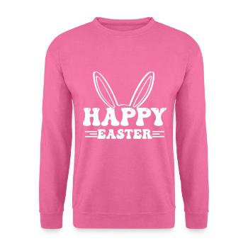 Happy Easter - Easter Bunny Rabbit Ears - Unisex Sweatshirt - pink - Front