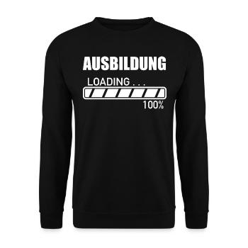 Geselle Geschenk - Unisex Pullover - Schwarz - Vorne - Alina (178cm) & Michal (187cm)